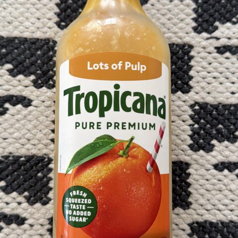 Tropicana Orange Juice No Pulp 52 fl oz — front of pack