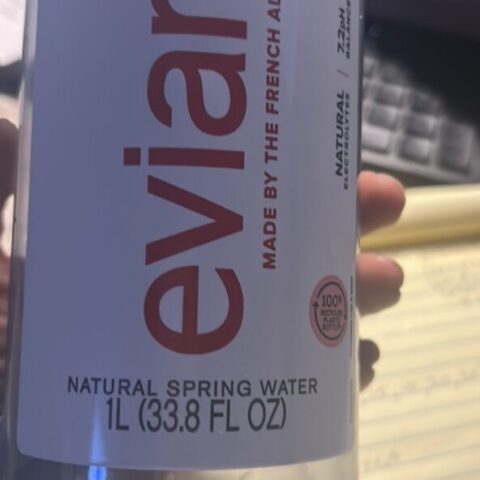 Evian Natural Spring Water Still 12-Pack — front of pack