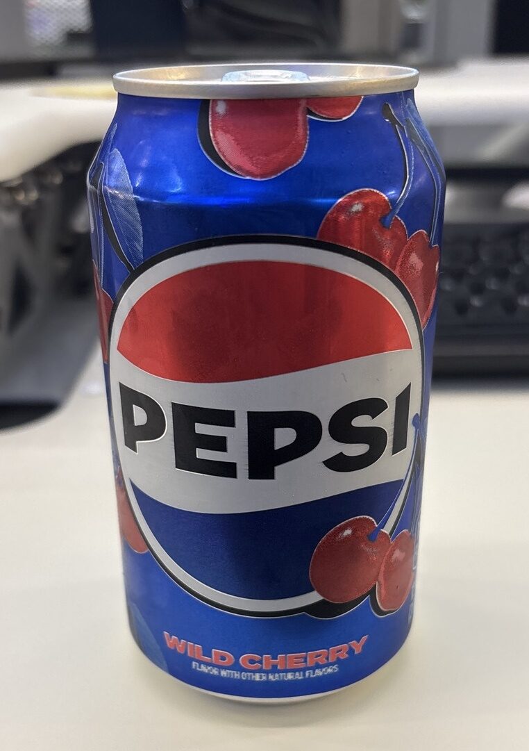 Pepsi Cola Wild Cherry 12 fl oz — Front view