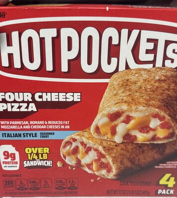 Hot Pockets Stuffed Sandwiches Four Cheese Pizza 2-Count — front of pack