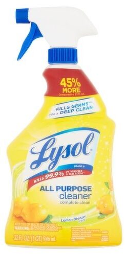 Lysol Multi-Surface Cleaner Lemon Breeze 22 fl oz — Front view