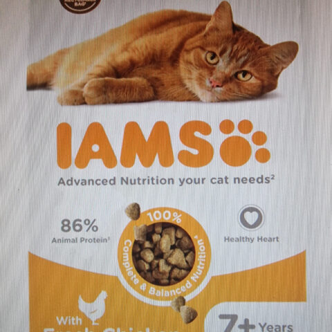 Iams Dry Cat Food Salmon 7 lb — front of pack